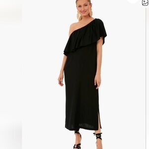 Pomander Place by Tuckermuck Elegant Black One-Shoulder Dress
